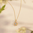 Serene Petal Diamond Pendant,,hi-res view 1