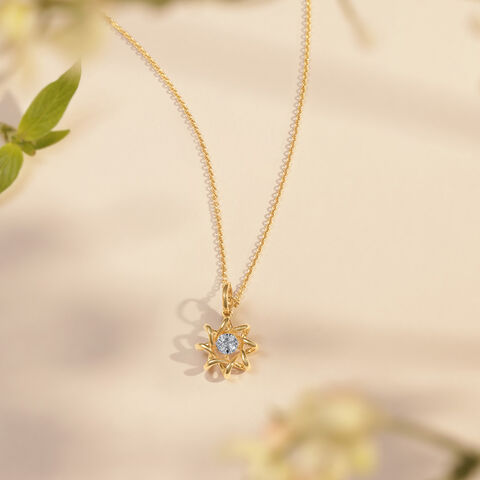 Serene Petal Diamond Pendant