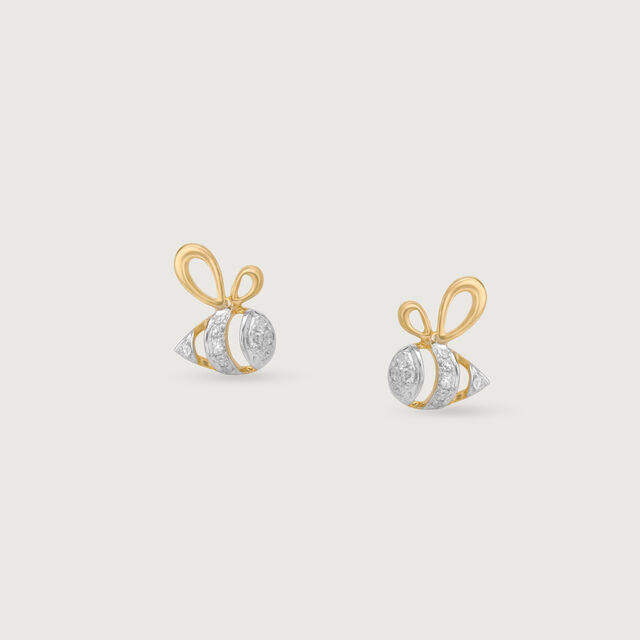 Playful Buzz Diamond Stud Earrings,,hi-res image number null