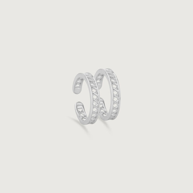 Textured Mesh Silver Toe Rings,,hi-res image number null