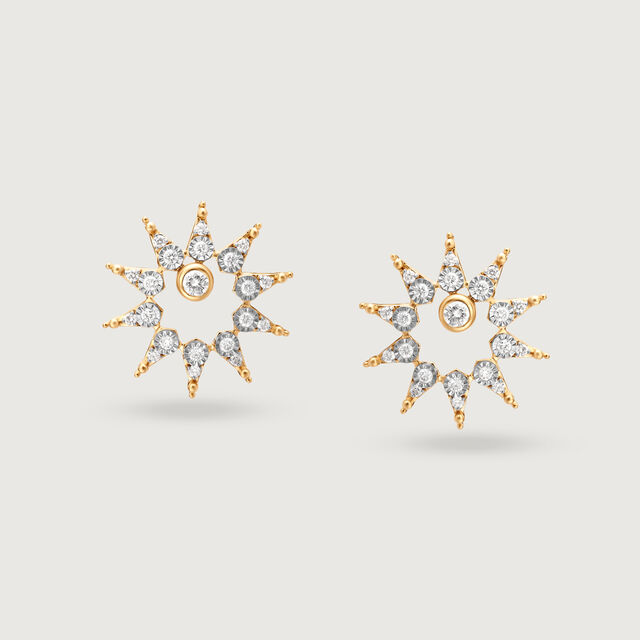 Guiding Light 14kt Diamond Stud Earrings,,hi-res image number null