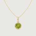 Fresh Light Peridot Gold Pendant,,hi-res view 3