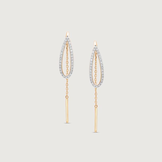 Luminous Orbit Diamond Sui Dhaga Earrings,,hi-res image number null
