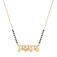 14 KT Yellow Gold Diamond Mangalsutra,,hi-res view 1