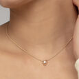 Enchanted Heart 14 kt Gold & Diamond Necklace,,hi-res view 2