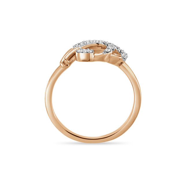 18 KT Rose Gold Charming Ring,,hi-res view 4