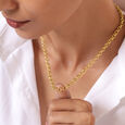 Ornate Loop 18KT Gold Chain,,hi-res view 2
