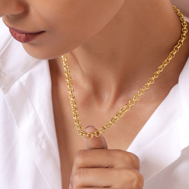 Ornate Loop 18KT Gold Chain,,hi-res image number null