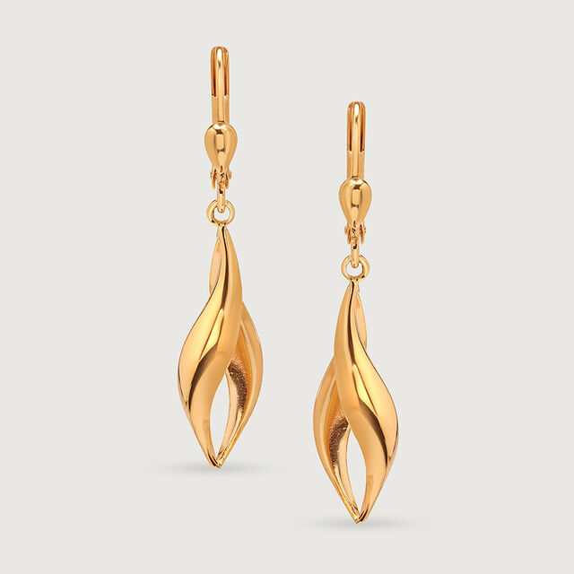 Sculpted Aura 18KT Hoop Earrings,,hi-res image number null