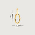 Heptagonal Elegance 18KT Drop Earrings,,hi-res view 6