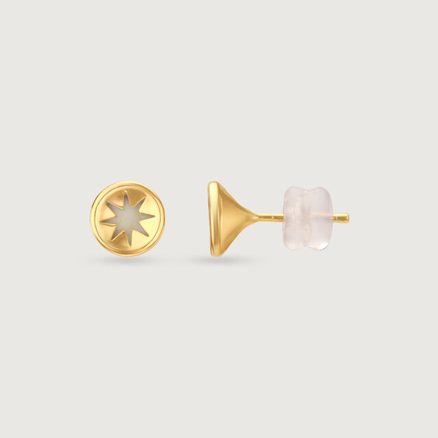 Radiant Sunset Gold Stud Earrings,,hi-res image number null