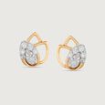 Aura Petal Diamond Stud Earrings,,hi-res view 3