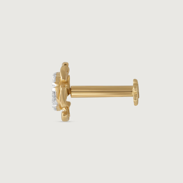 Orbit Spark Gold and Diamond Nose Pin,,hi-res image number null