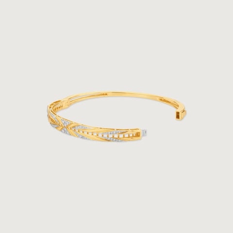 Sunflare Crisscross Diamond Bangle