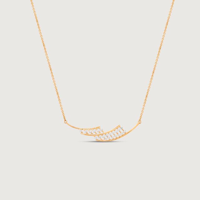 Gleaming Curve Diamond Necklace,,hi-res image number null