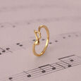 Rhythmic Radiance 14KT Gold Finger Ring,,hi-res view 1