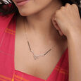 Lustrous Vows 18 Kt Gold and Diamond Mangalsutra,,hi-res view 2