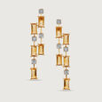 Citrine & Diamond Cascade 14KT Yellow Citrine Drop Earrings,,hi-res view 3