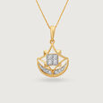 Heavenly Balance 14KT Diamond Pendant,,hi-res view 2