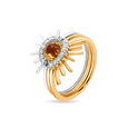 14KT Yellow And White Gold Detachable Rising Sun Diamond Ring,,hi-res view 1