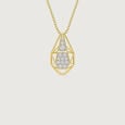 Faceted Poise Diamond Pendant,,hi-res view 2