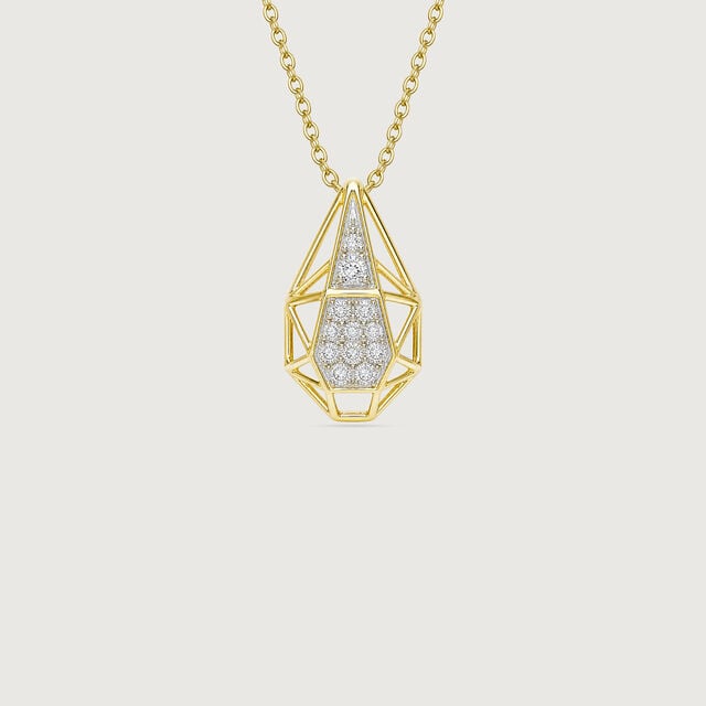 Faceted Poise Diamond Pendant,,hi-res image number null