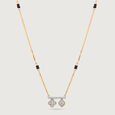 Serene Charm 14 Kt Gold and Diamond Mangalsutra,,hi-res view 4