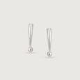 Playful Sculpted Silver Earrings,,hi-res view 4