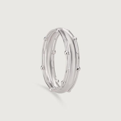 Playful Cage Silver Ring