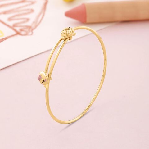 Pawfect Bear Gold Bangle