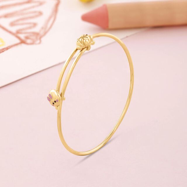 Pawfect Bear Gold Bangle,,hi-res image number null