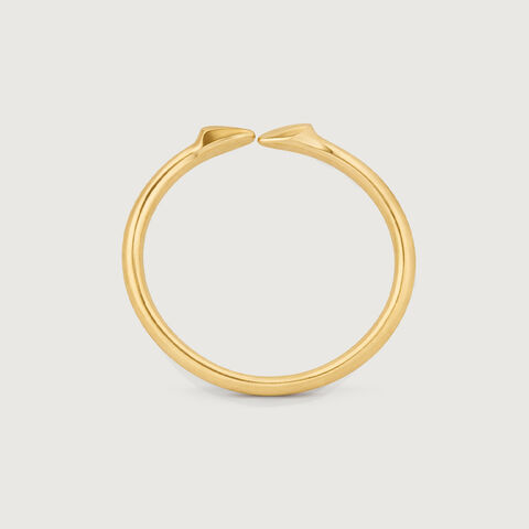 Fluid Twist Gold Ring