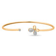 Mamma Mia 14 KT Yellow Gold Free Spirit  Bangle,,hi-res view 2