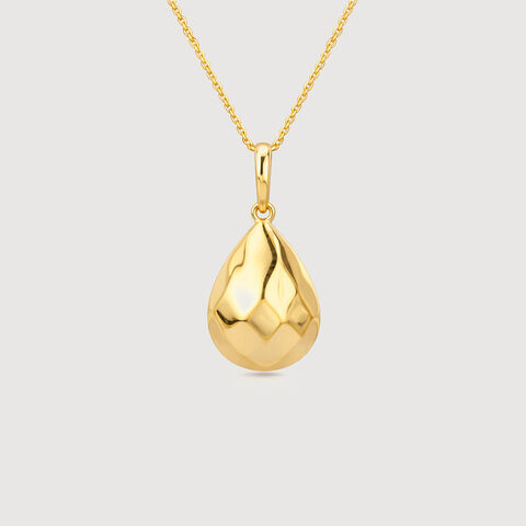 Molten Gold Drop Pendant