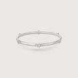 Elegant Fleur Silver Bangle,,hi-res view 3