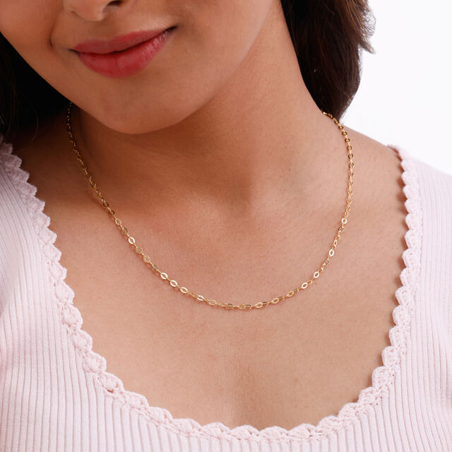 Classic Rolo Link Gold Chain,,hi-res image number null