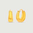 Minimalist Bold Gold Hoop Earrings,,hi-res view 4