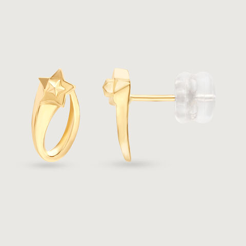 Luminous Path 14KT Shooting Star Stud Earring