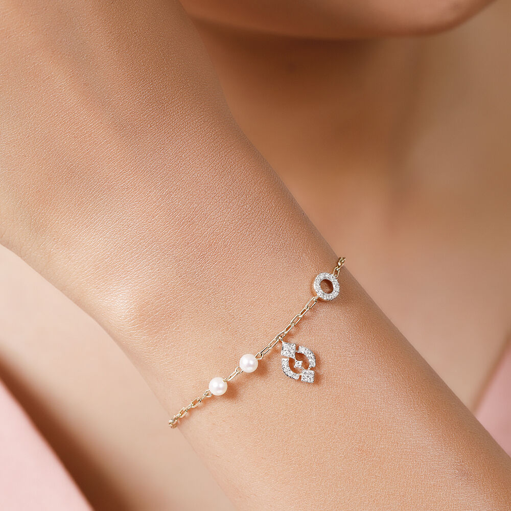 Soleil Girls Pearl Bracelet | 14K Gold - The Jeweled Lullaby