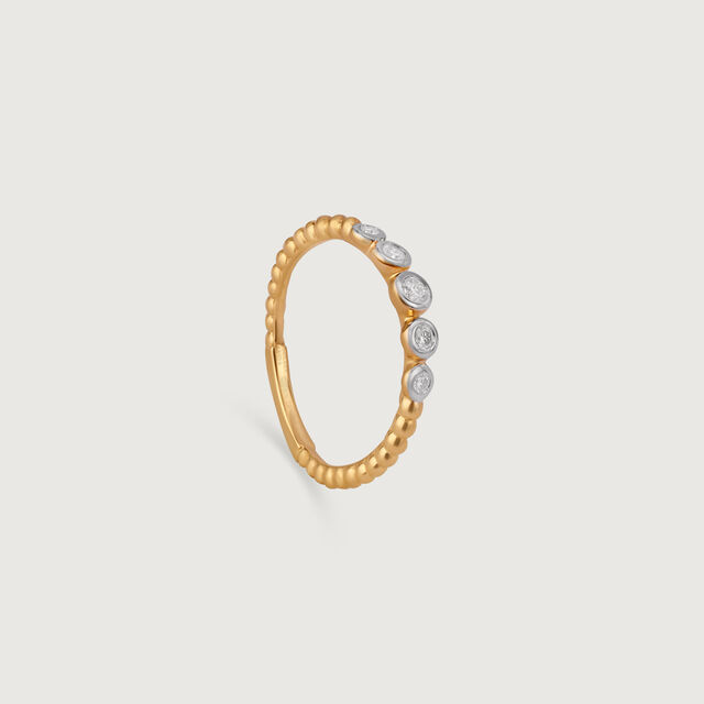 Orbit Sparkle Gold & Diamond Finger Ring,,hi-res image number null
