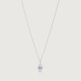 Sleek Geometric Silver Necklace,,hi-res view 4