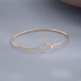Twirl Shine Pearl & Diamond Bangle,,hi-res view 1