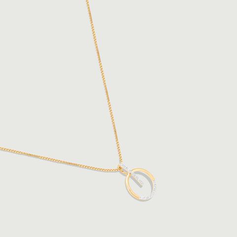 Glitzy Loop Diamond Pendant