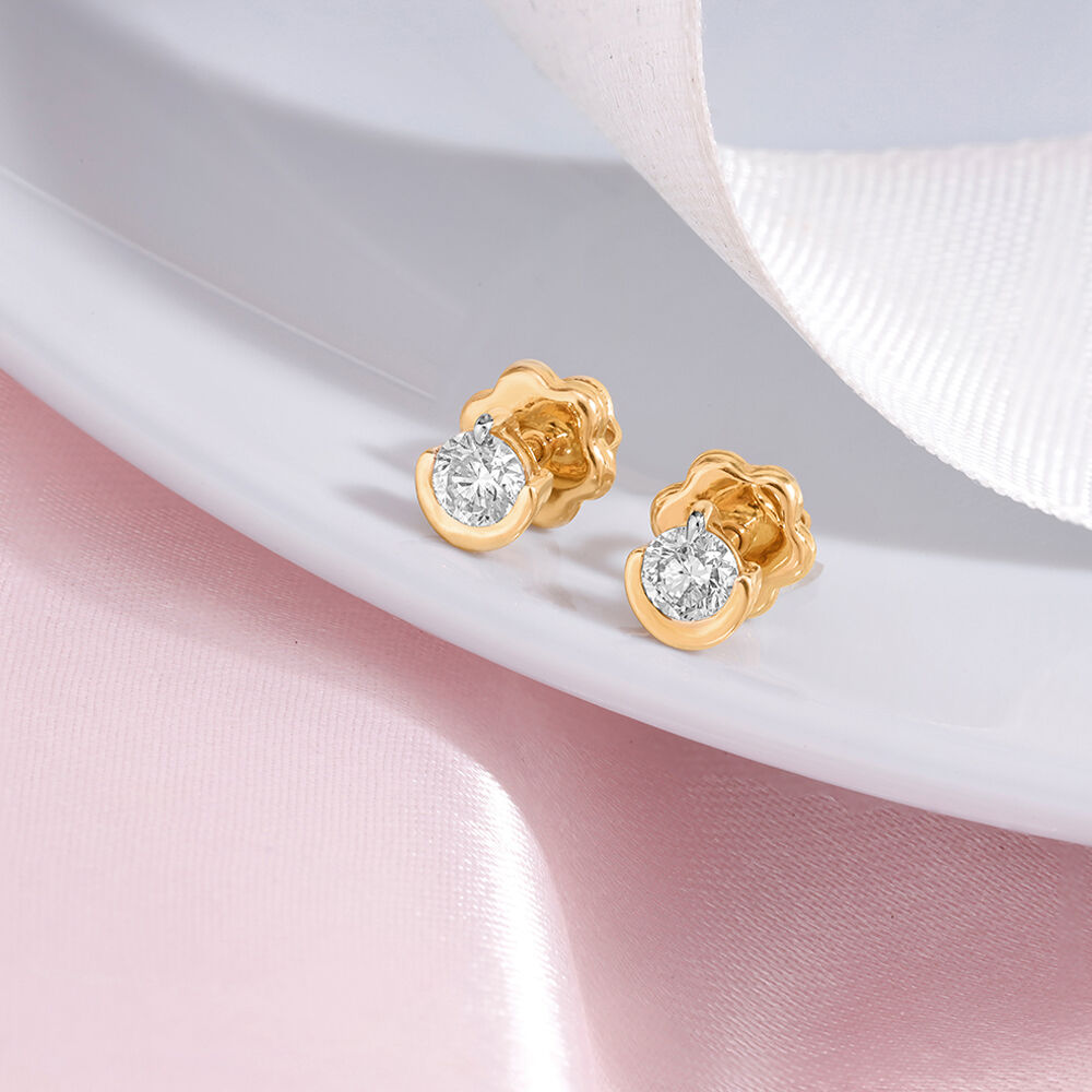 Latest solitaire earring designs store