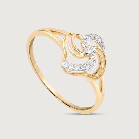 Swirl Pop Diamond Ring