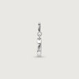 Minimal Initial O Silver Charm,,hi-res view 4