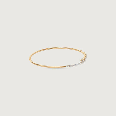 Sleek Balance Diamond Bangle
