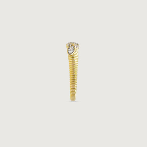 Playful Poise Diamond Ring