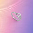 Twisted Elegant Silver Ring,,hi-res view 1