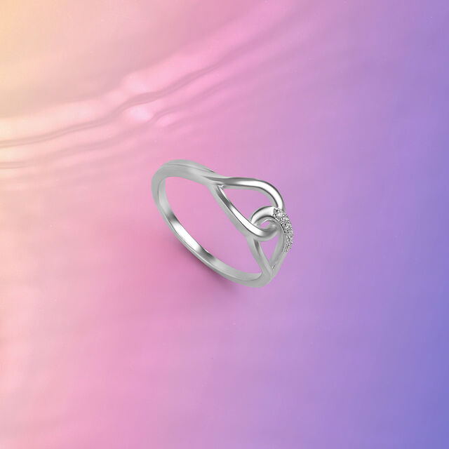 Twisted Elegant Silver Ring,,hi-res image number null
